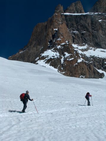 Montée au Promontoire à ski