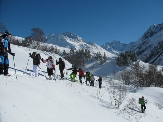 Parcours raquette ski de randonnée Aiguillon