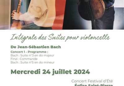 Concert 1 : Intégrale des Suites pour violoncelle