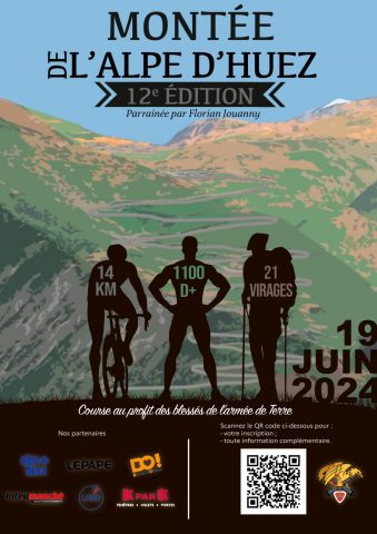 affiche 12° édition de la Montée de l’Alpe d’Huez