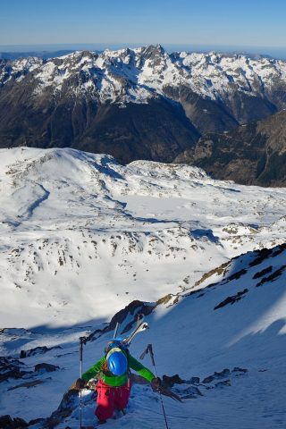 Freerando depuis le 2ème tronçon du DMC – Alpe d’Huez