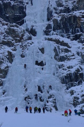 Rassemblement cascade de glace Vallon de la Selle