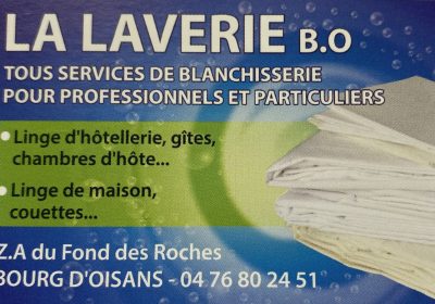 Blanchisserie La Laverie BO